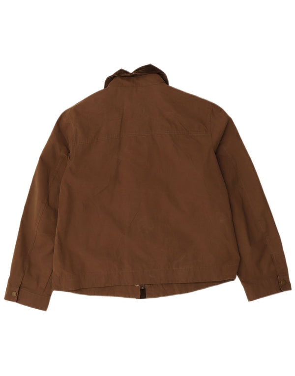 Giacca multiuso oversize da donna Joules UK 10 Small Brown Colourblock