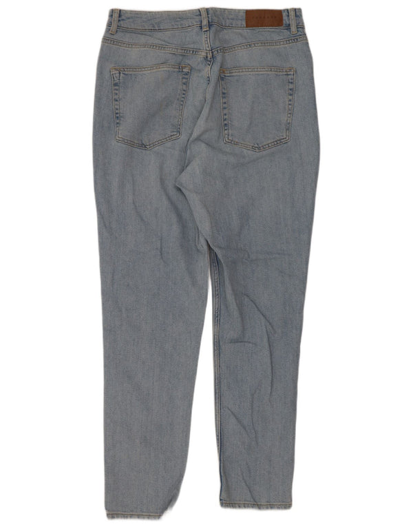 Topshop Blugi Mom Tapered pentru femei W34 L29 Bumbac albastru