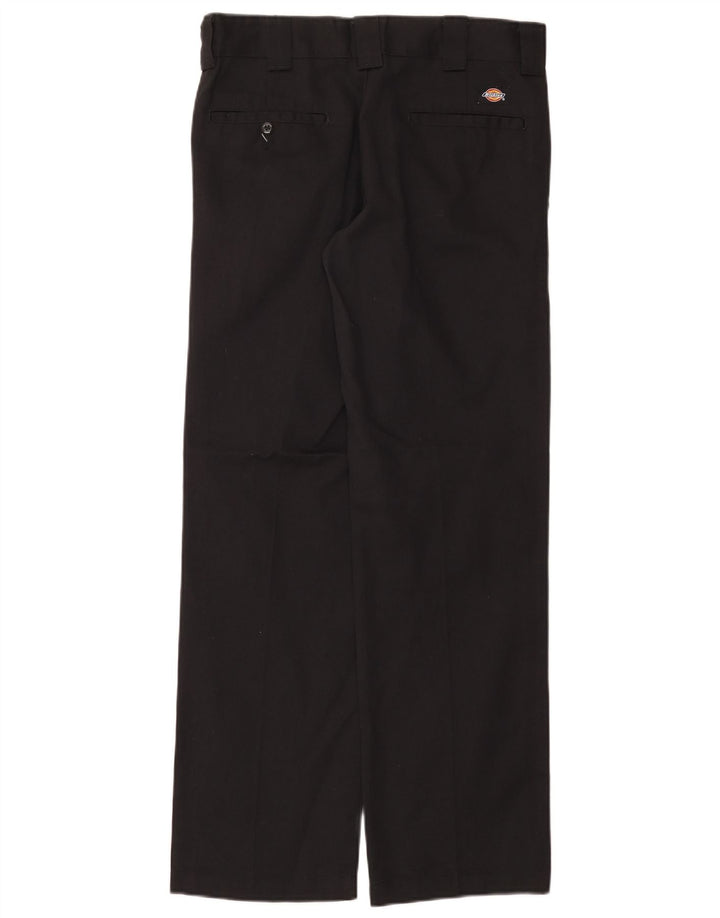 Dickies Mens Slim Straight Chino Trousers W30 L32 Black Polyester