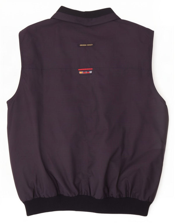 Green Coast Mens Reversible Gilet UK 44 2XL Navy Blue Polyurethane