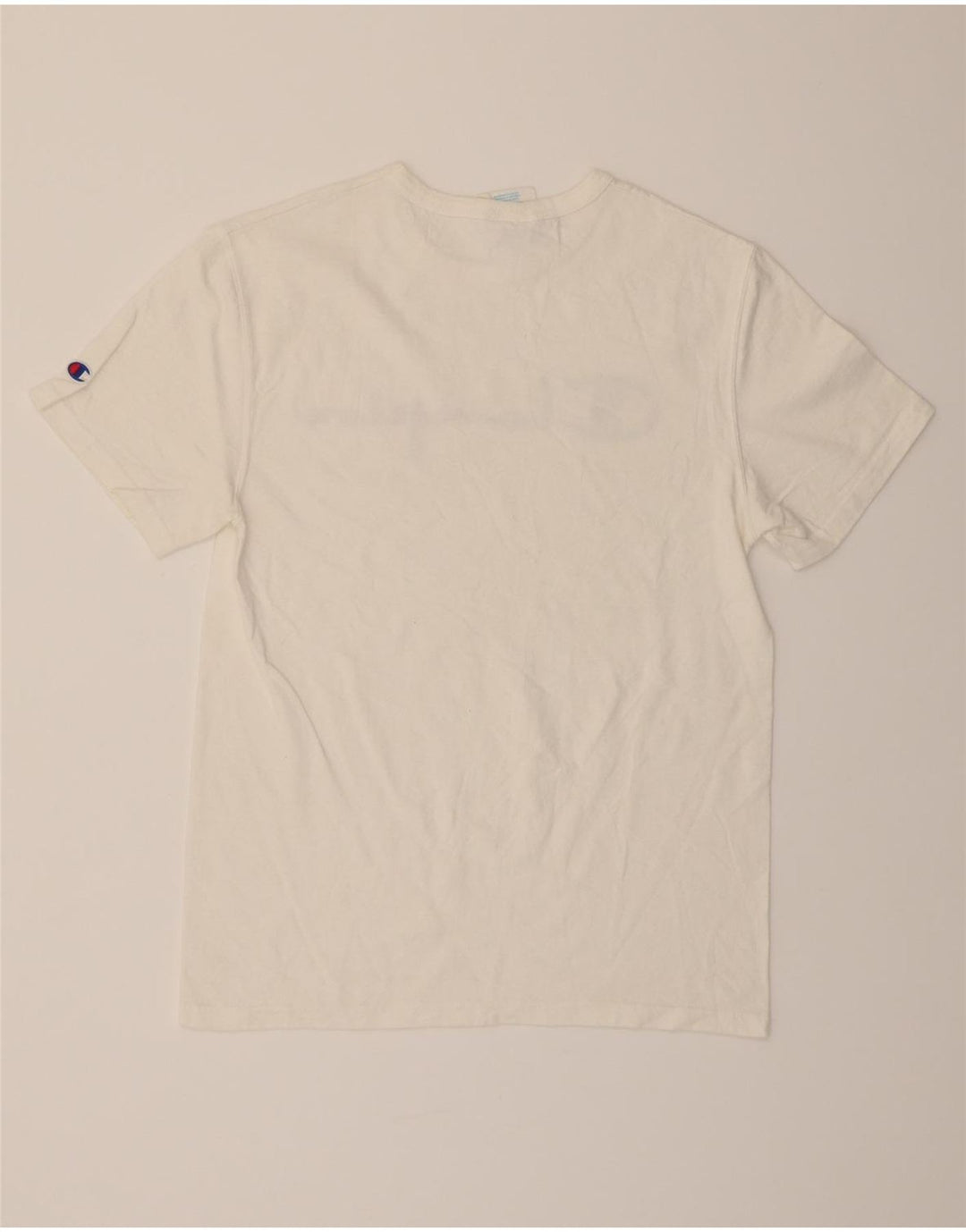 CHAMPION Mens Graphic T-Shirt Top Small White Cotton Vintage Champion and Second-Hand Champion from Messina Hembry 