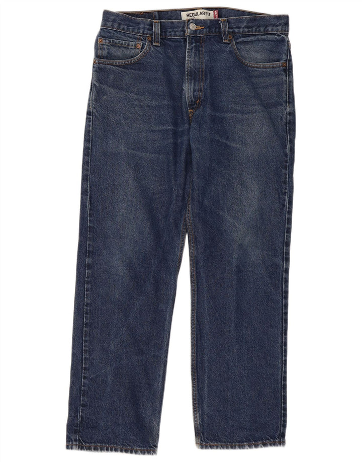 Jeans dritti da uomo Levi's 505 vestibilità regolare W34 L29 cotone blu