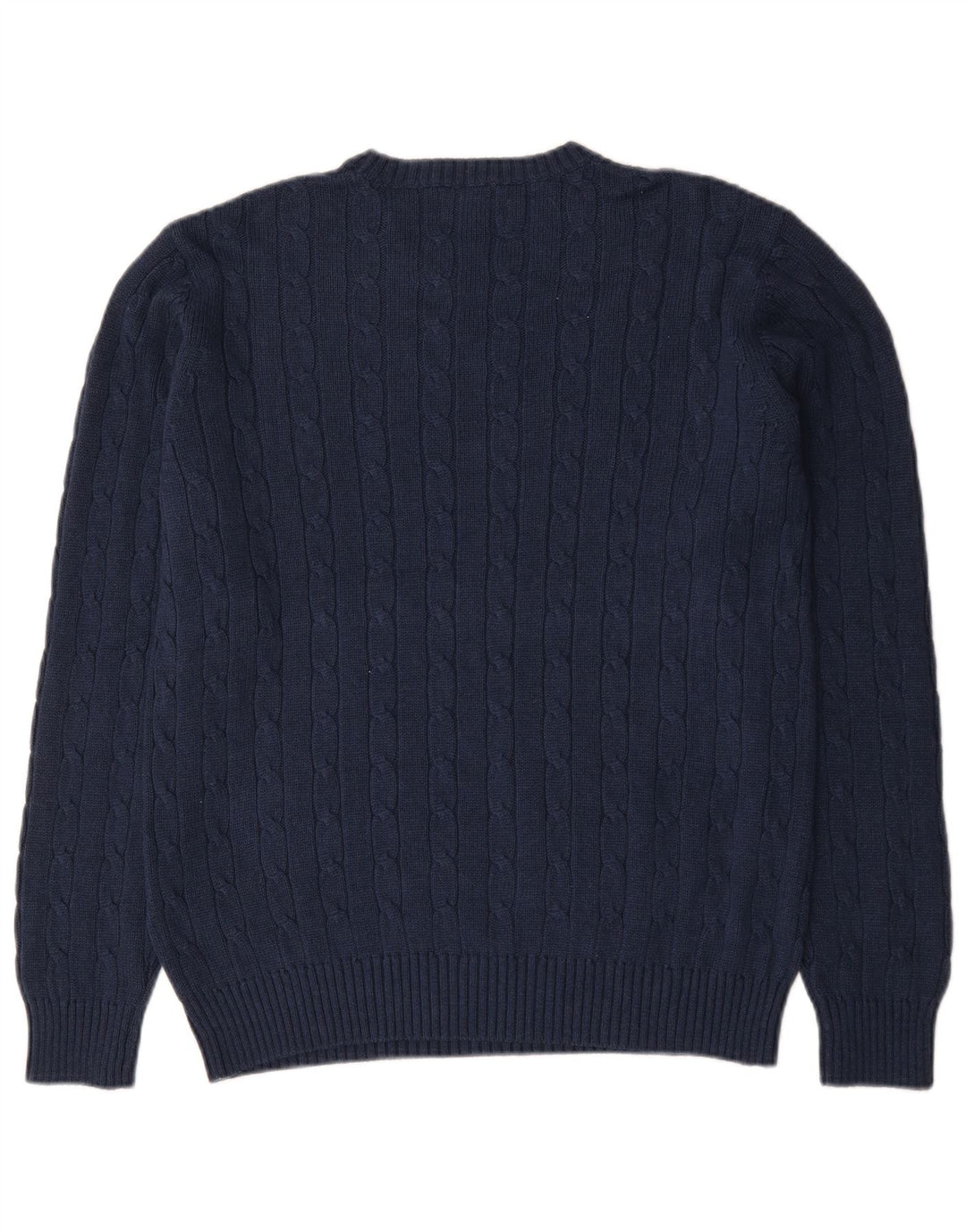 Maglione maglione girocollo da uomo Marks & Spencer blu Harbour grande blu navy