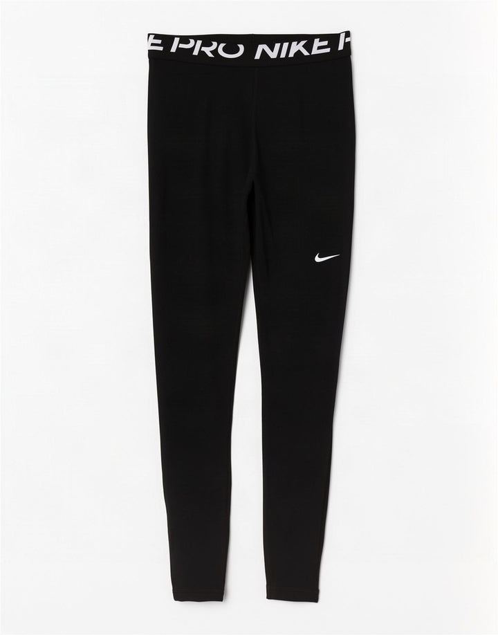 Nike Ženske Dri Fit Graphic Leggings UK 8 Male crne poliesterske