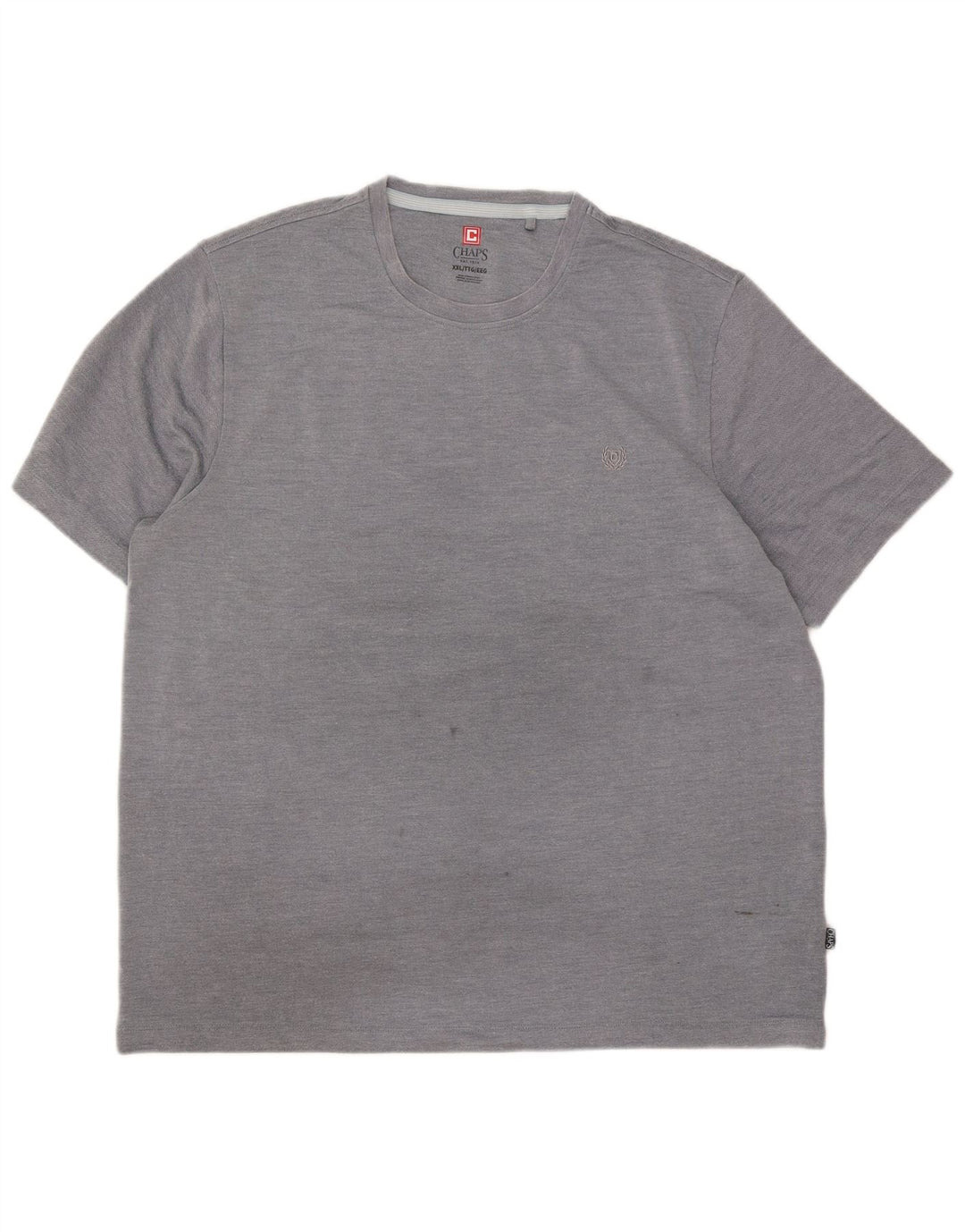 Chaps Herre T-Shirt Top 2XL Grå Modal