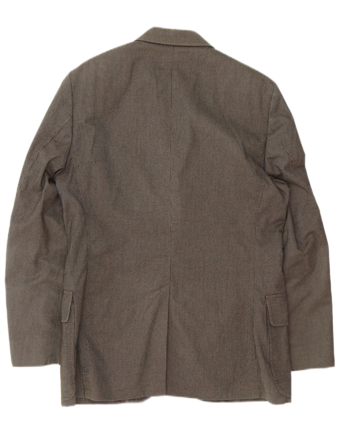 Massimo Dutti Mens 3 Button Blazer Jacket EU 48 Medium Brown Cotton