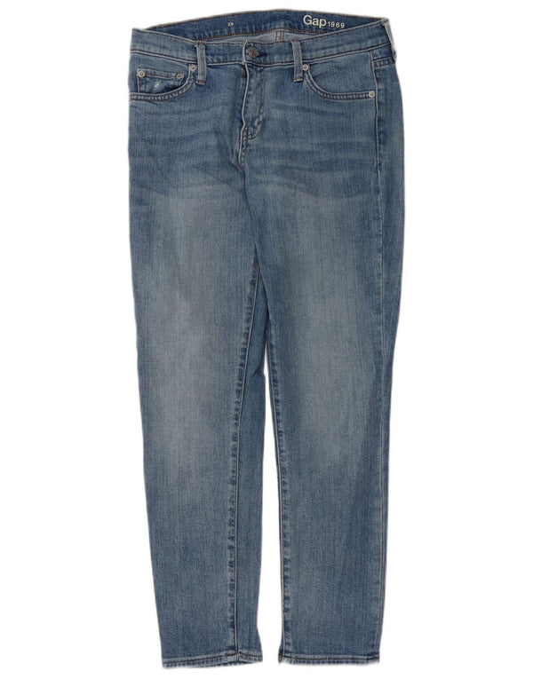 Gap Damen Skinny Jeans W28 L28 Blaue Baumwolle