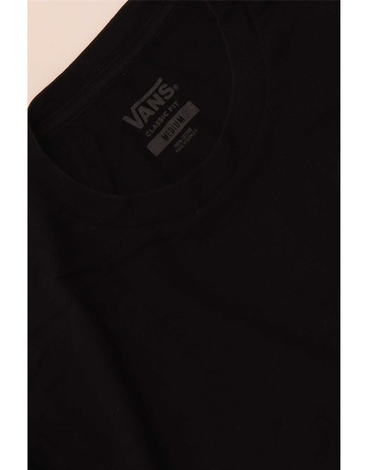 Camiseta Vans Classic Fit para hombre, talla mediana, algodón negro