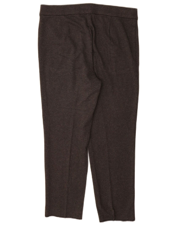 Marks & Spencer Womens Cropped Trousers UK 14 Large W32 L26 Grey