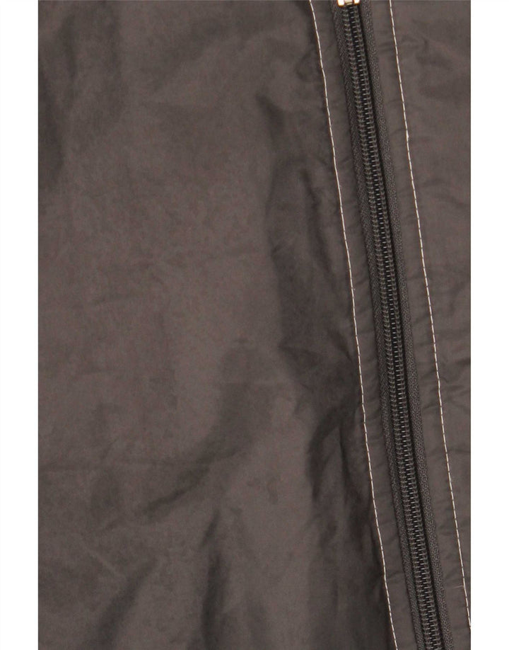 Umbro Veste rembourrée à capuche pour homme UK 36 Small Gris Nylon