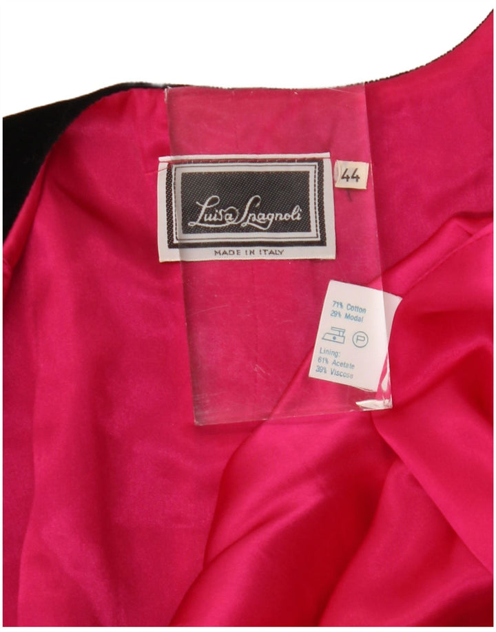 Giacca Bolero Aperto Donna Luisa Spagnoli IT 44 Medio Nero Cotone