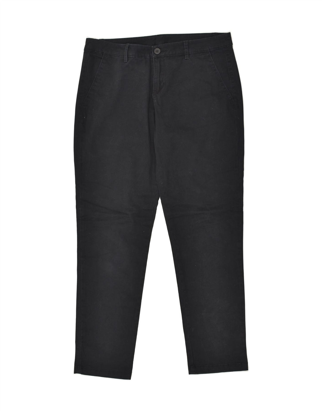 BENETTON Womens Slim Chino Trousers W34 L28 Black | Vintage Benetton | Thrift | Second-Hand Benetton | Used Clothing | Messina Hembry 
