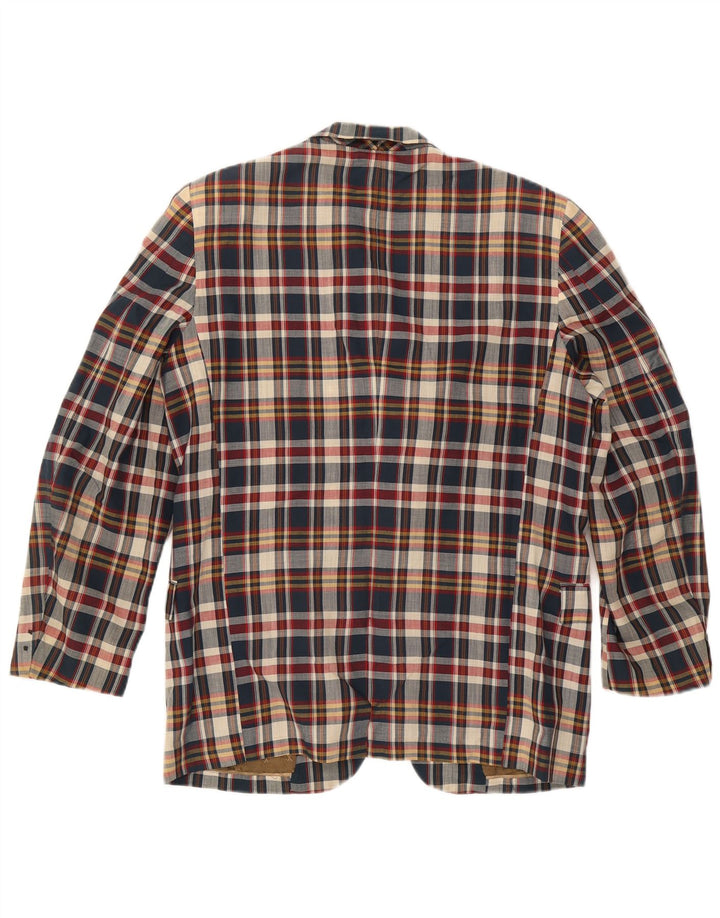 Baxter Herre 3-knaps blazerjakke UK 38 Medium Flerfarvet ternet