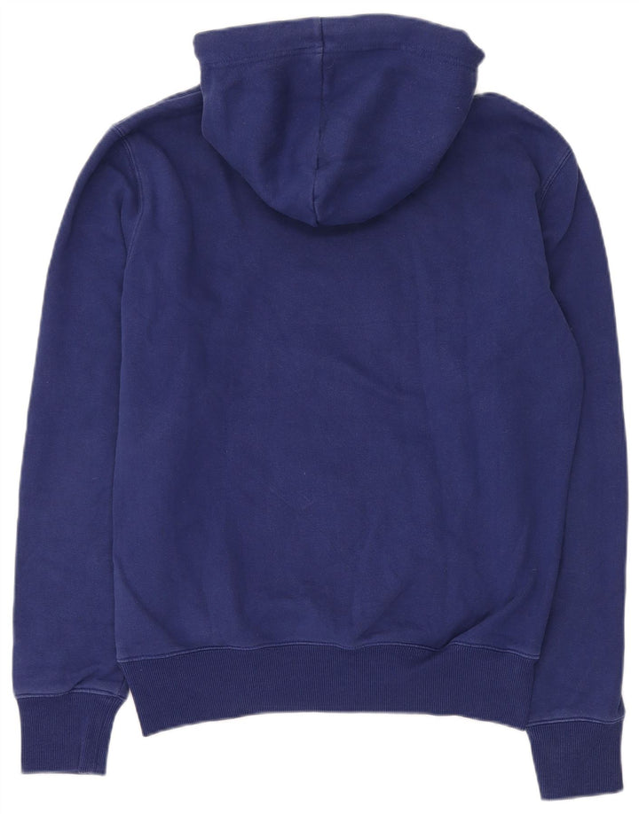 SUPERDRY Hættetrøje til mænd mellemblå bomuld