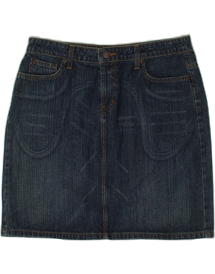 MOSSIMO Womens Denim Skirt US 12 Large W30  Blue Cotton Vintage Mossimo and Second-Hand Mossimo from Messina Hembry 