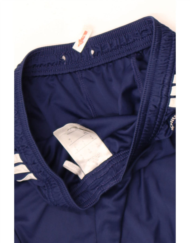 Adidas Mens Climalite Sport Shorts Small  Navy Blue Colourblock Polyester