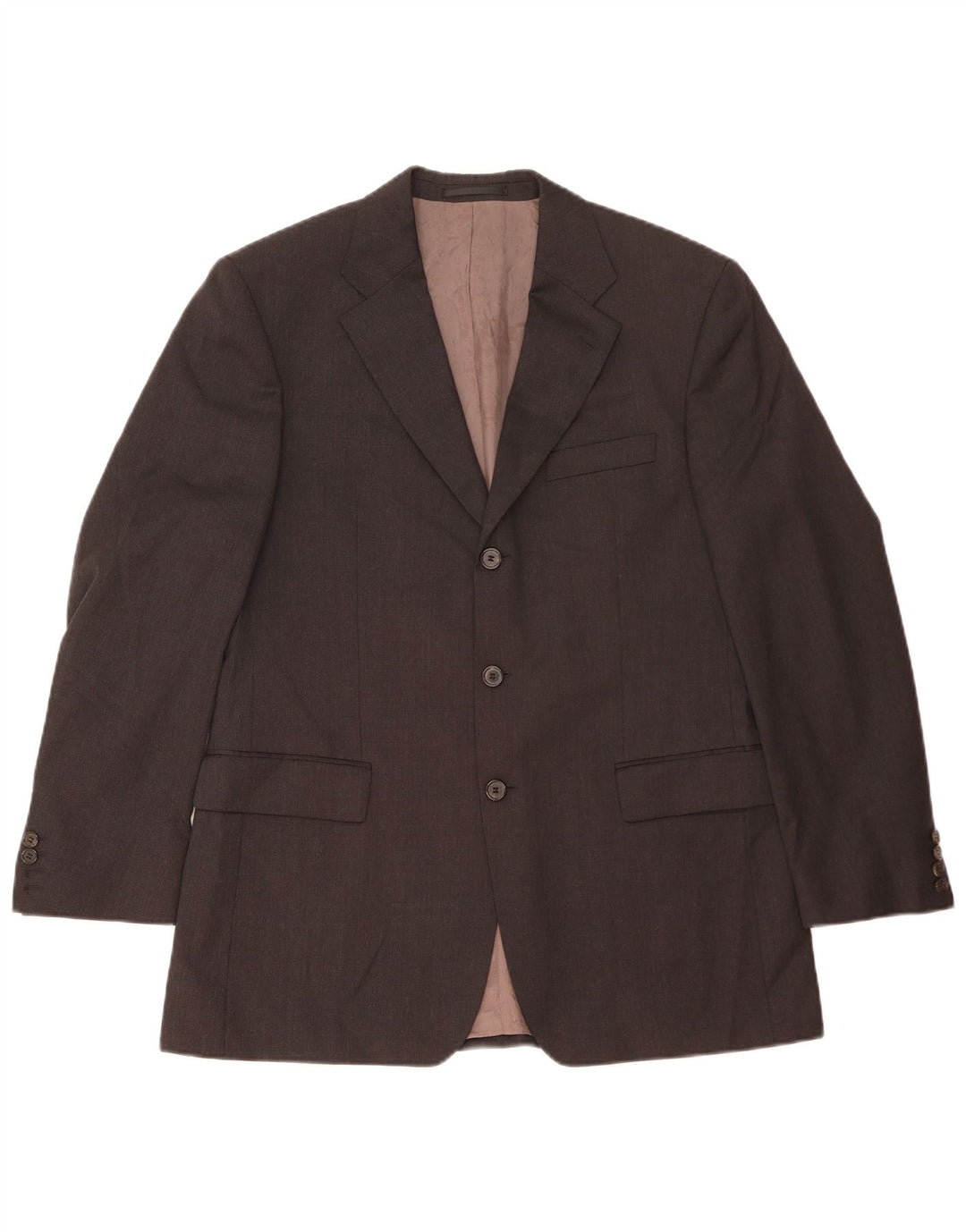 Hugo Boss Mens 3 Button Blazer Jacket IT 50 Large Black Wool