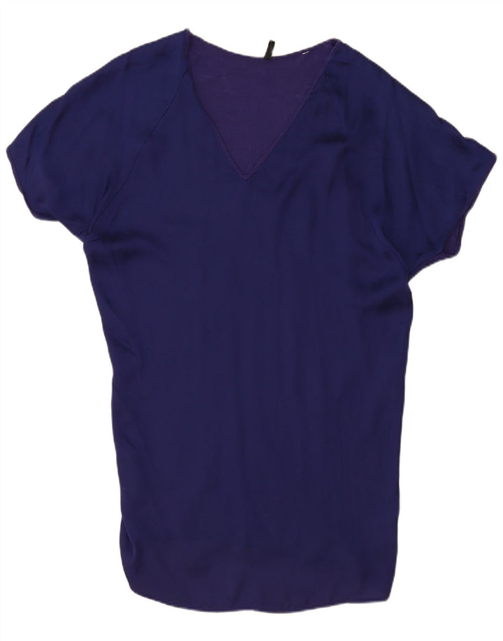 Γυναικείο φόρεμα Benetton Relaxed Fit Basic UK 14 Medium Navy Blue Viscose