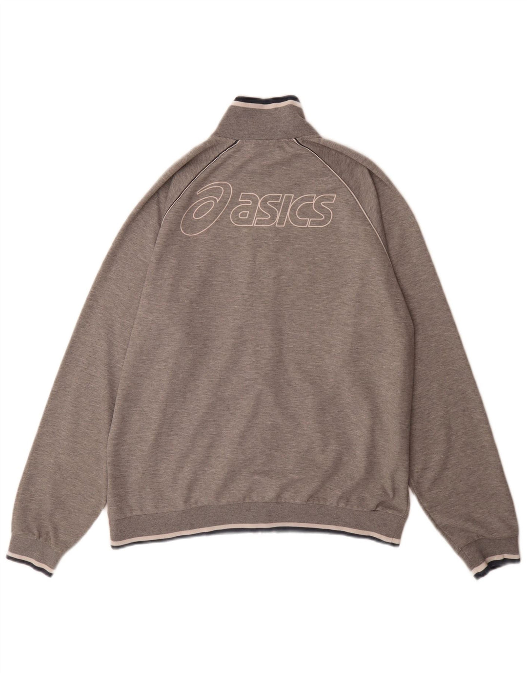 Giacca sportiva da uomo con grafica Asics XL grigia in poliestere sportiva