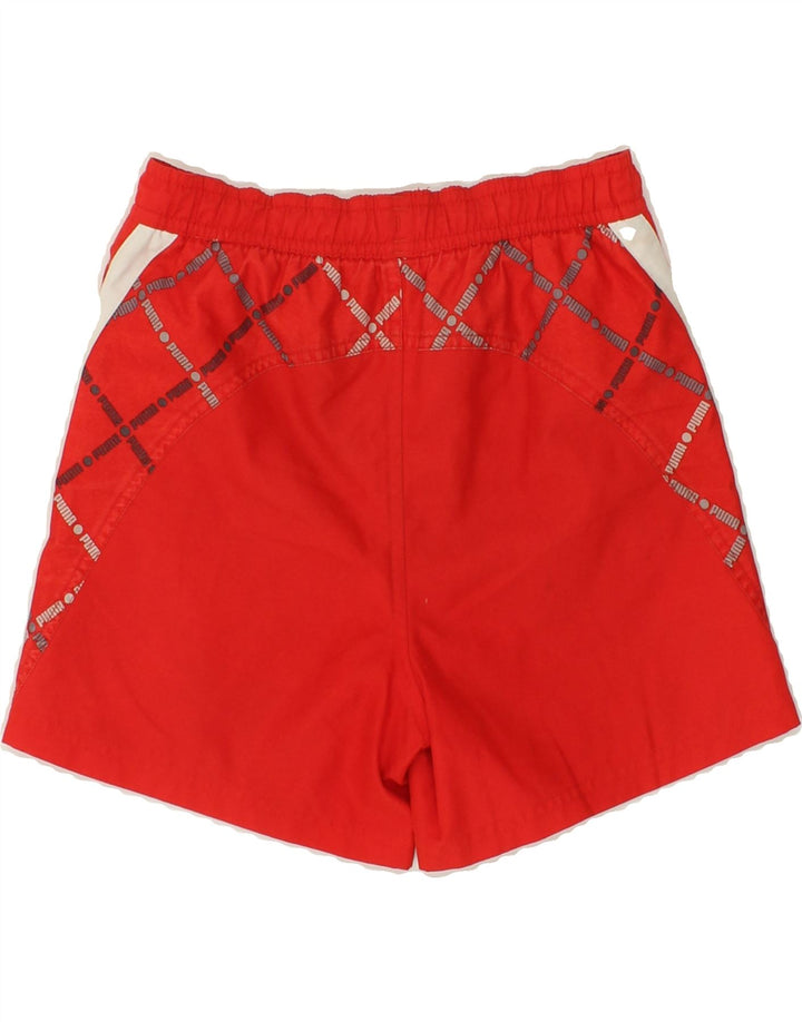 PUMA Boys Graphic Sport Shorts 9-10 Years  Medium  Red Colourblock Vintage Puma and Second-Hand Puma from Messina Hembry 