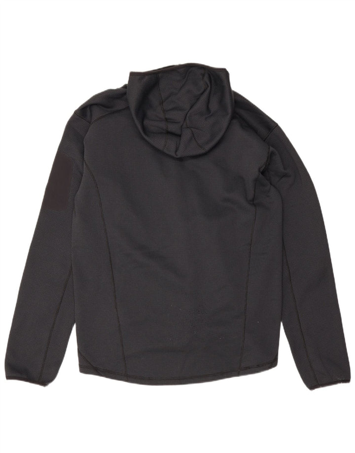 Berghaus Mens Zip Hoodie Sweater Large Navy Blue Spotted Polyester
