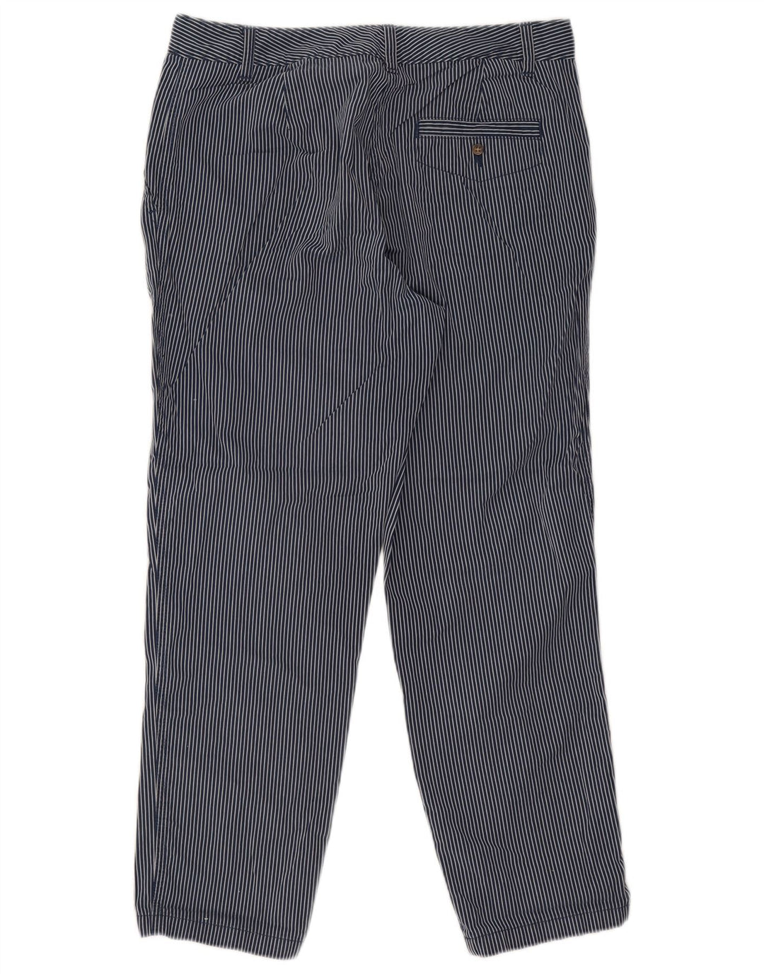 Marks & Spencer Dame Cropped Trousers UK 12 Medium W30 L26 Navy Blue