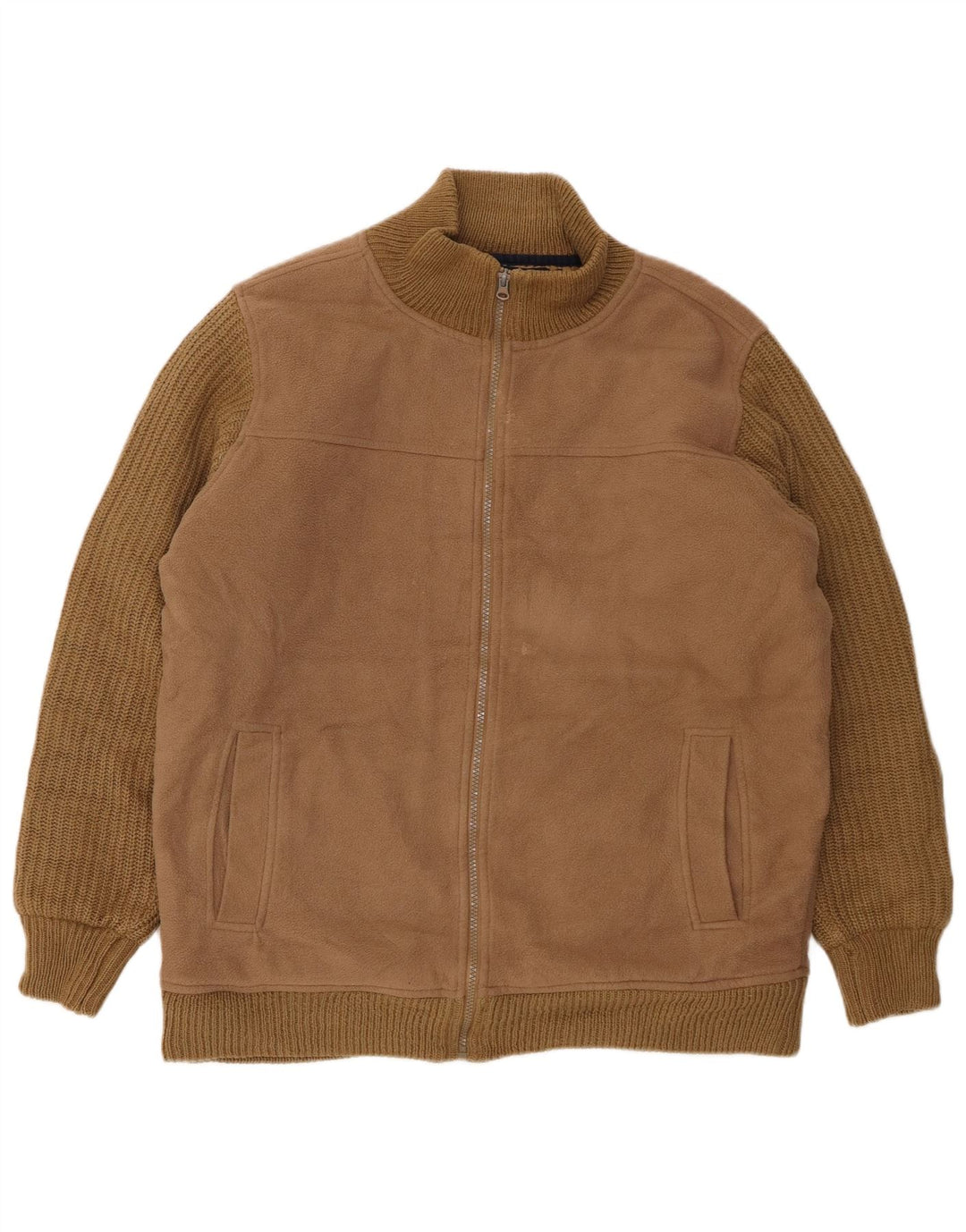 James Pringle Herre Loose Fit Bomber Jacket UK 36 Small Brown Polyester
