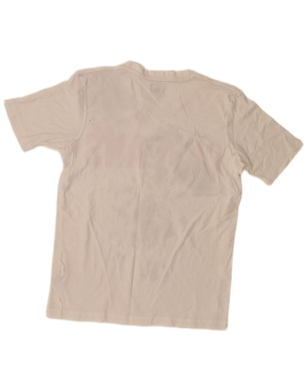 Calvin Klein Jeans Mens Graphic T-Shirt Top Medium White Cotton