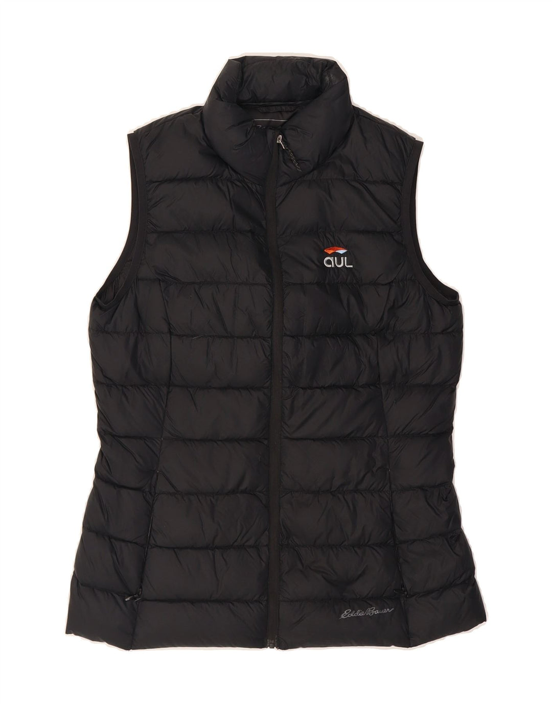 EDDIE BAUER Womens Padded Gilet UK 10 Small Black Nylon Vintage Eddie Bauer and Second-Hand Eddie Bauer from Messina Hembry 