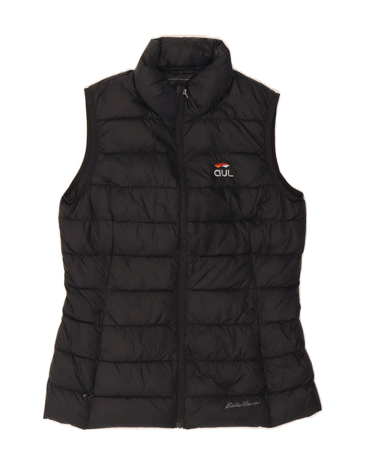 EDDIE BAUER Womens Padded Gilet UK 10 Small Black Nylon Vintage Eddie Bauer and Second-Hand Eddie Bauer from Messina Hembry 