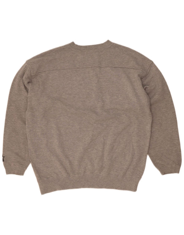 Starter Mens New Maxico State Graphic Sweatshirt Jumper Large Grey Flecked