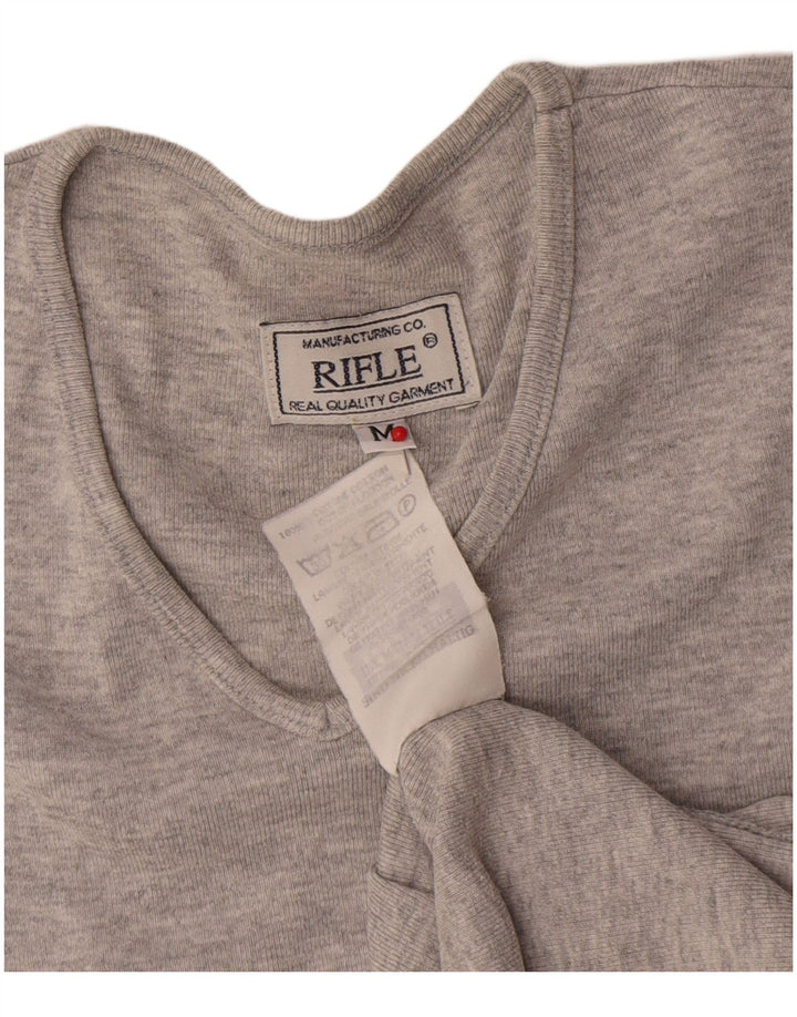 Rifle Womens Vest Top UK 14 Medium Grey Flecked Cotton