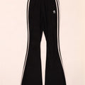 Adidas Dame Flare Træningsdragt Bukser UK 10 Small Black Polyester
