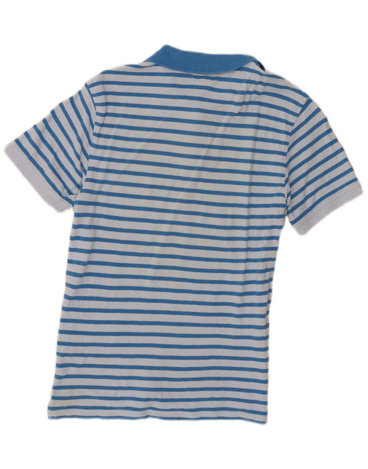 Levi's Mens Polo Shirt Small Blue Striped Cotton