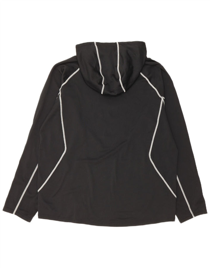 Felpa con cappuccio grafica da uomo Under Armour grande nera