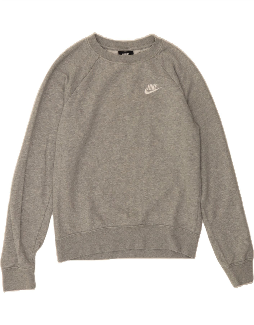 NIKE Womens Sweatshirt Jumper UK 6 XS Grey Cotton Vintage Nike and Second-Hand Nike from Messina Hembry 