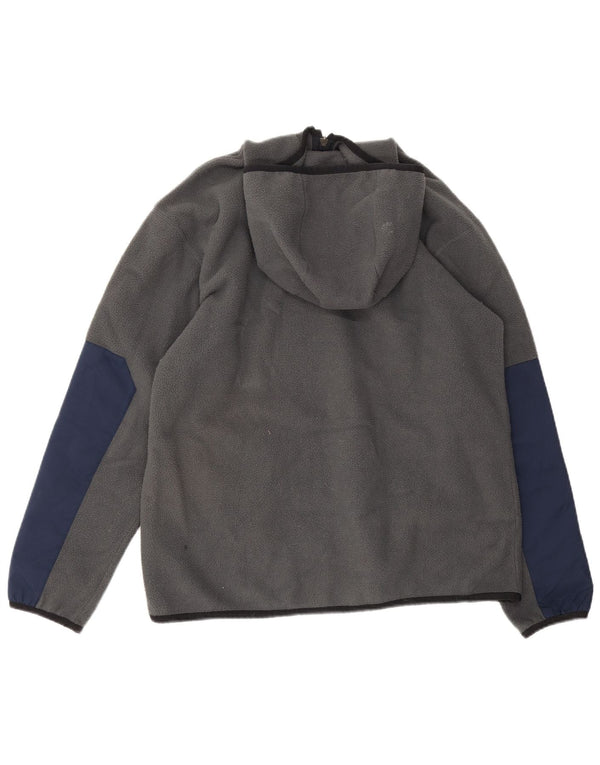 Nike Fleece Jumper med hætte til mænd, DK 39/41, medium grå farveblok