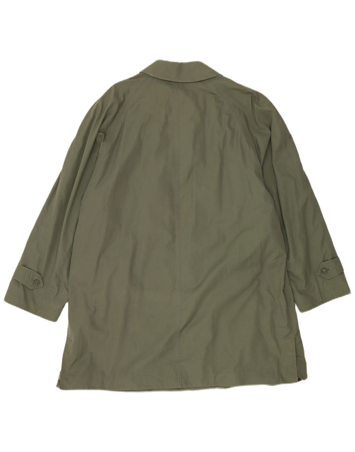 Ballantyne Mens Overcoat UK 40 Large Green Cotton
