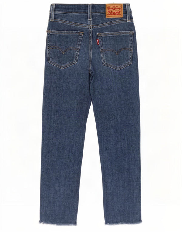 Levi's Womens 724 High Rise Crop Straight Jeans W24 L25 Μπλε βαμβακερό