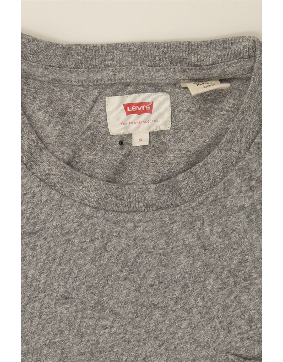 LEVI'S Mens T-Shirt Small Grey Cotton Vintage Levi's and Second-Hand Levi's from Messina Hembry 