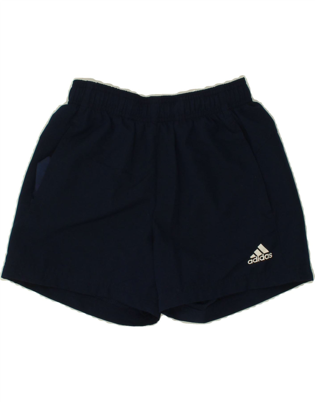 ADIDAS Boys Sport Shorts 11-12 Years  Navy Blue Polyester Vintage Adidas and Second-Hand Adidas from Messina Hembry 