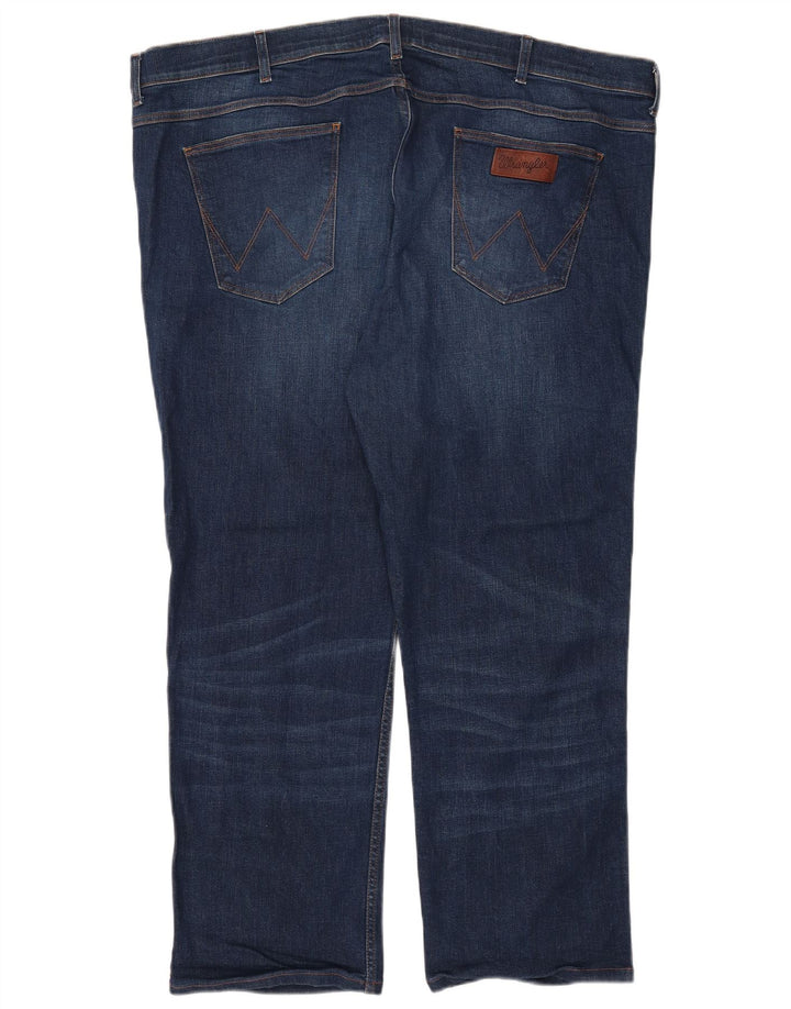 Wrangler Mens Straight Jeans W47 L28 Navy Blue