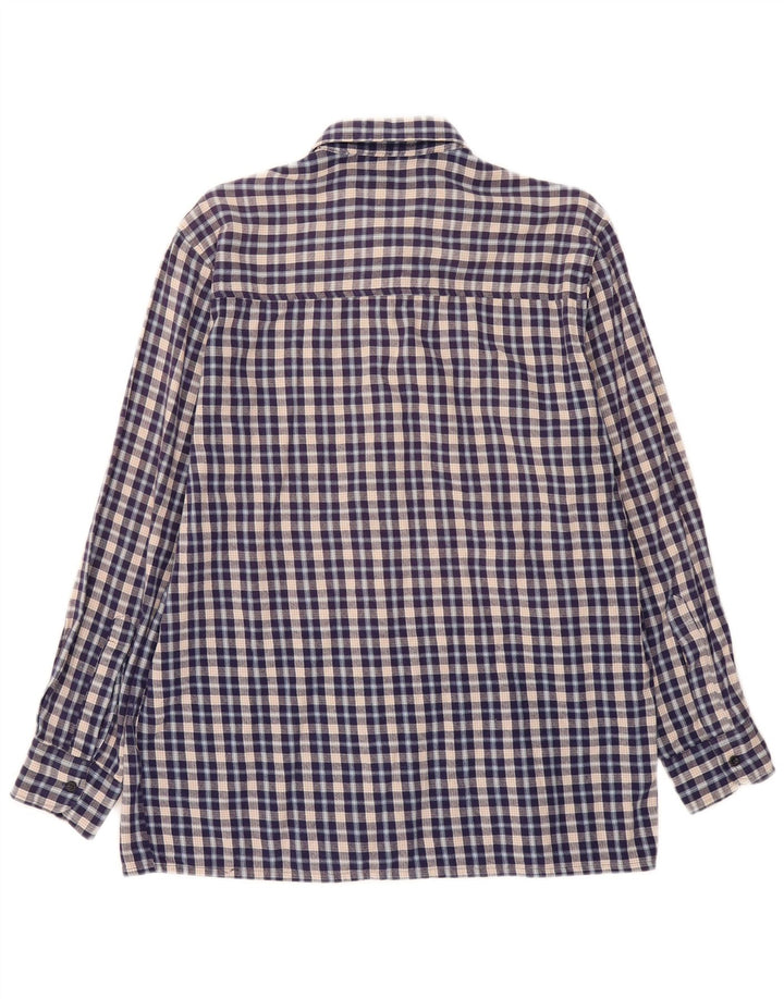 FOLLIE Herre flannelskjorte str. 41/42 Large Blue Check