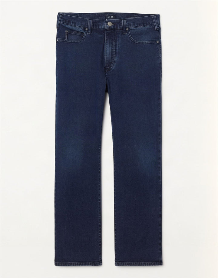 Jeans dritti da uomo vestibilità regolare Armani W36 L28 cotone blu