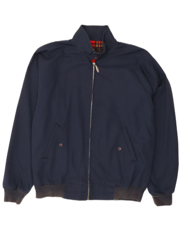 Giubbotto bomber da uomo Three Stroke UK 40 Large in cotone blu navy