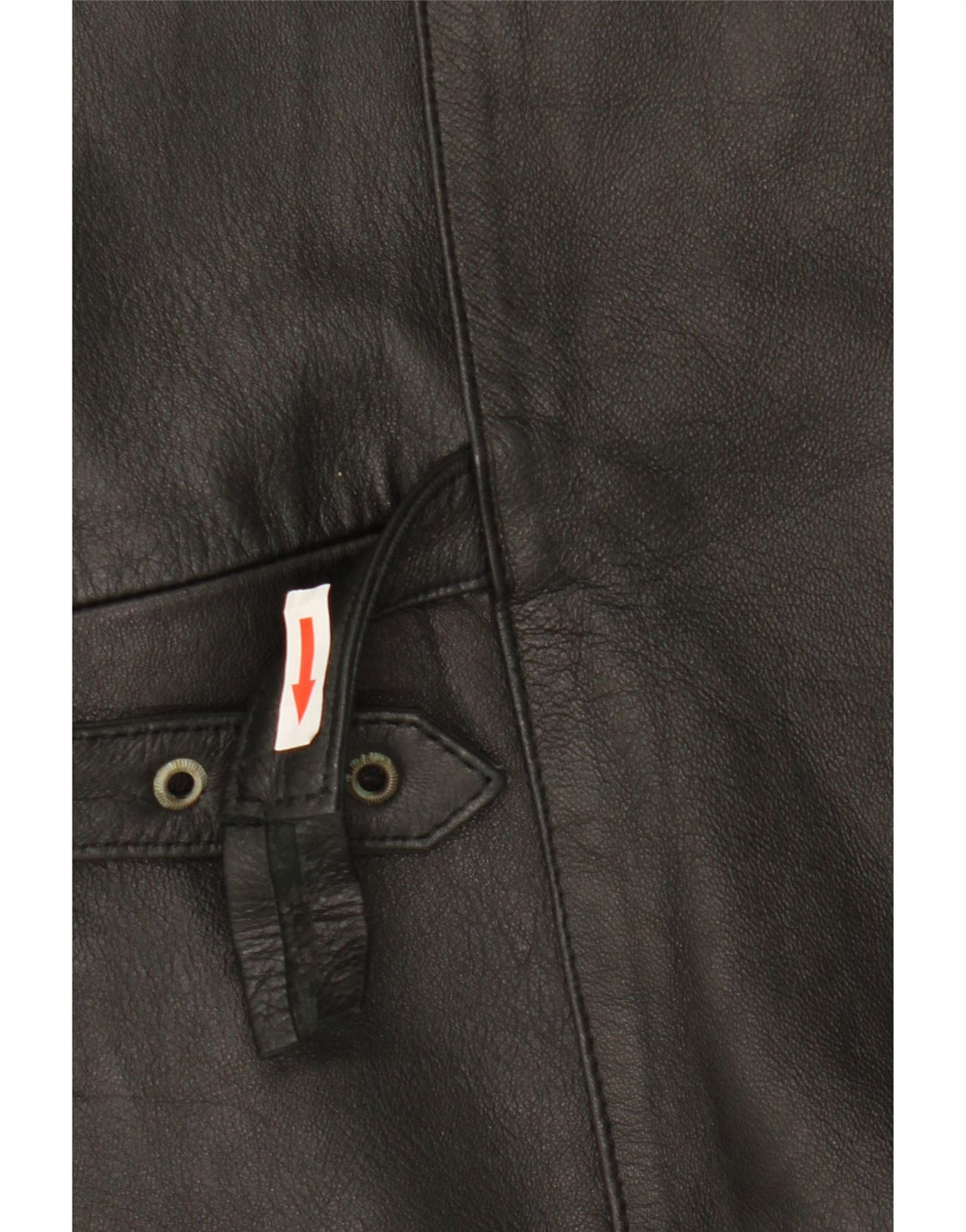 Gilet in pelle da uomo vintage medio nero