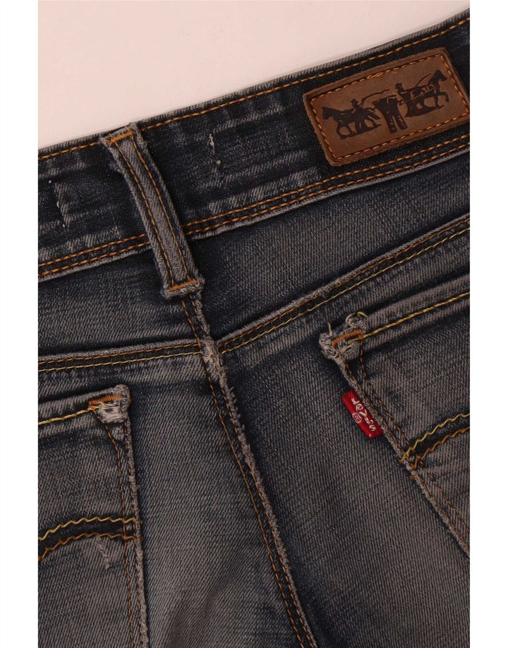 Levi's Womens 571 Super Low Slim Jeans W28 L34 Blue Cotton
