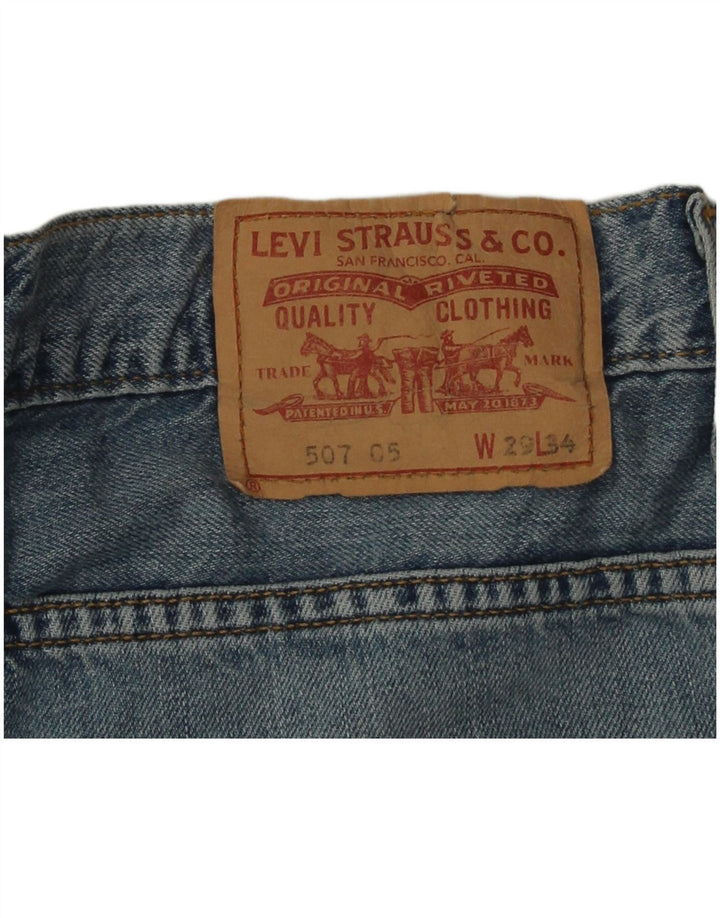 Levi's Mens Bootcut Jeans W29 L30 Blue Cotton