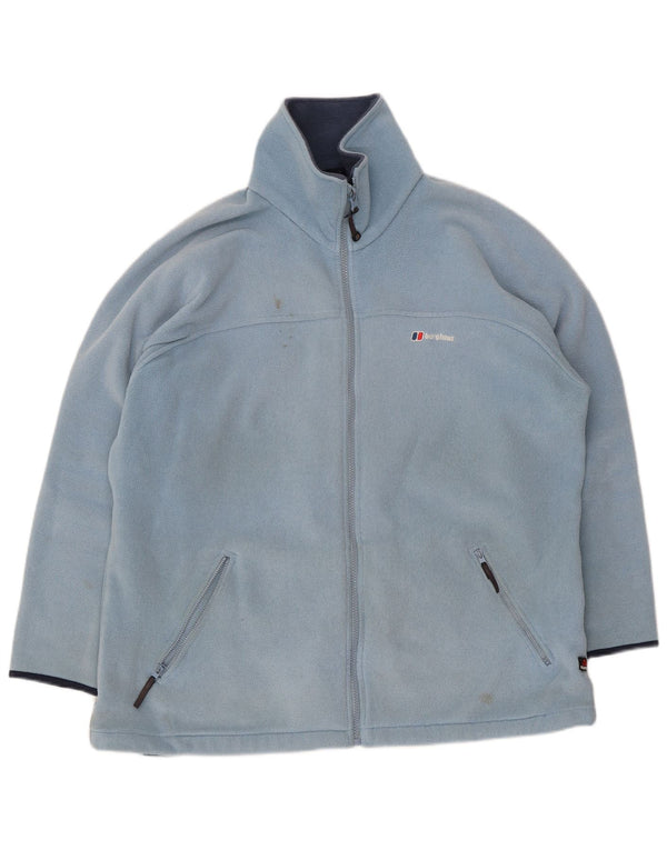 Berghaus Chaqueta polar extragrande para mujer UK 44 Poliéster azul grande