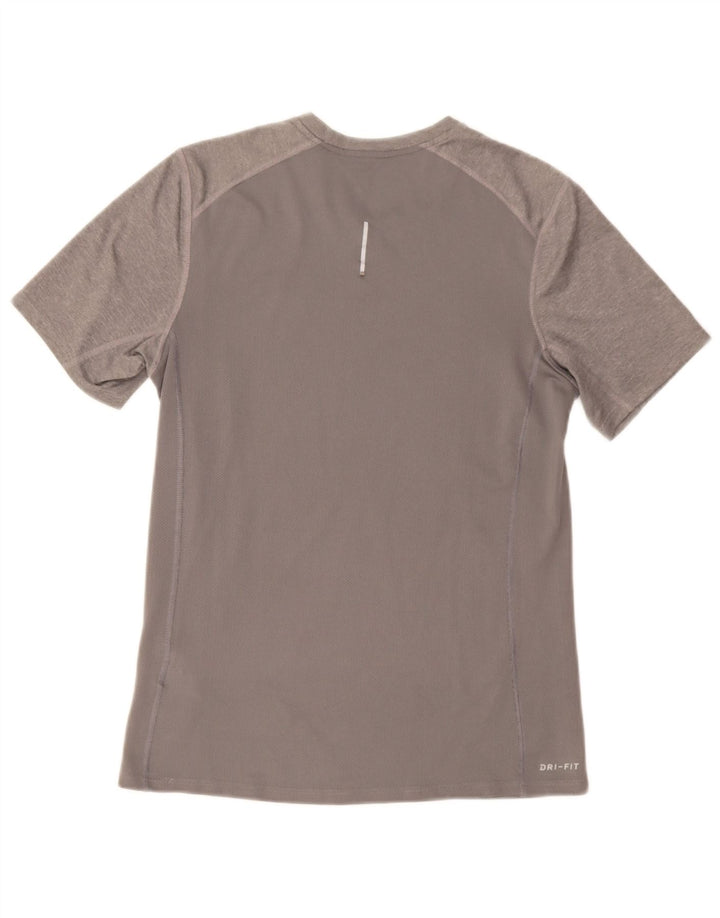 Nike Dri Fit majica kratkih rukava, mali sivi poliester